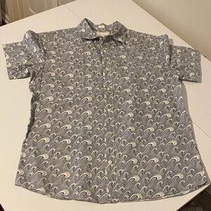 Men's Wave Pattern Casual Shirt